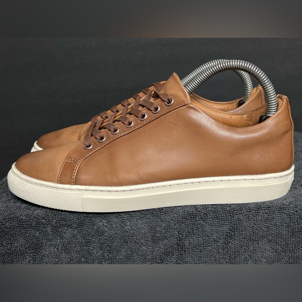 Thursday Boot Company Brown Leather Low-Top Sneakers